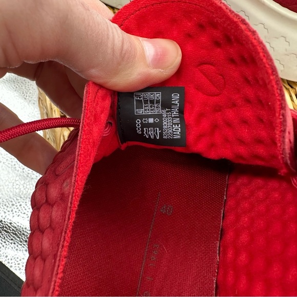 Red Textured Sneakers - Picture 7 of 7